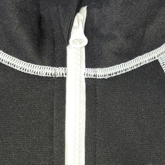 FILA Sport EUC running 1/4 zip pullover long sleeve Medium black white - Picture 9 of 16